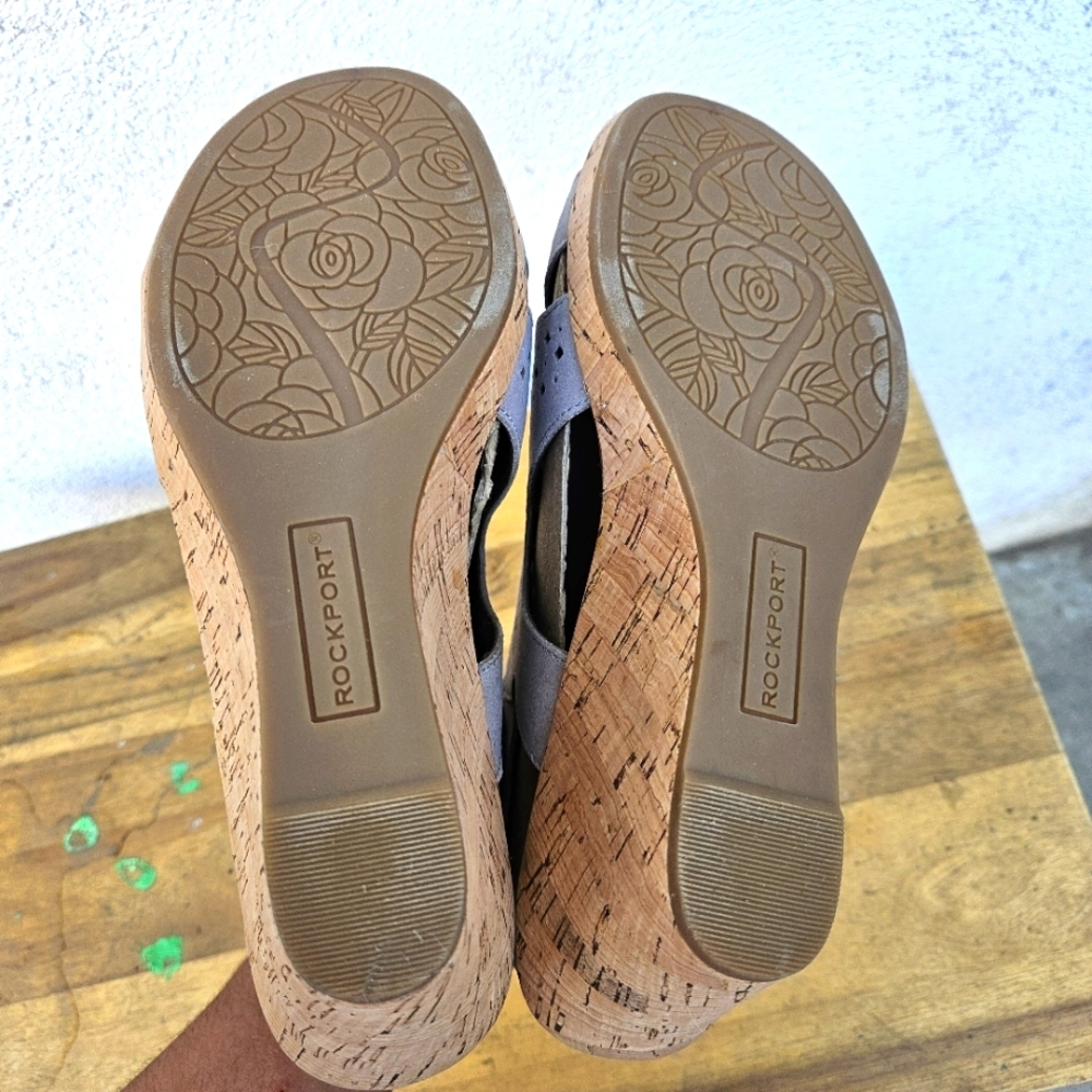 Rockport Briah Hood Slingback Wedges Sandals Size 9.5 - Picture 16 of 16